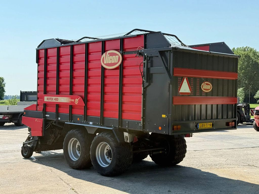 Vicon Rotex 400 opraapwagen NL kenteken