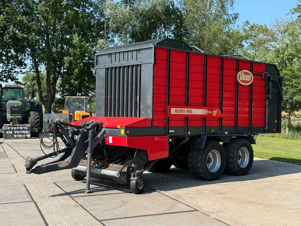 Vicon Rotex 400 opraapwagen NL kenteken