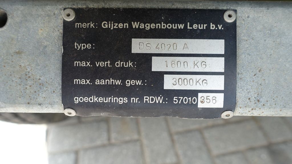 Gijzen Schamelaanhangwagen 400x215 Cm