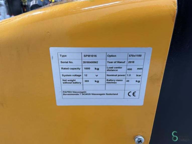 Stackers Electric Papro 2018