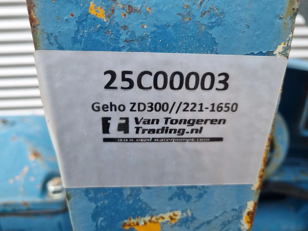 Geho ZD300 Zuigerpomp