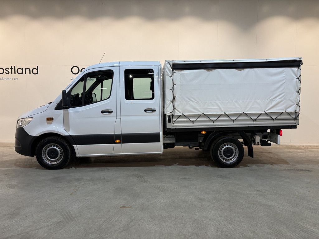 Mercedes-Benz Sprinter 317 CDI L2 DC Open Laadbak met Huif en schuifzeilen / Airco / Cruise / Mbux / Trekhaak