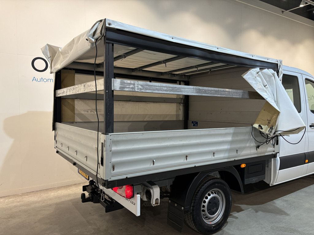 Mercedes-Benz Sprinter 317 CDI L2 DC Open Laadbak met Huif en schuifzeilen / Airco / Cruise / Mbux / Trekhaak