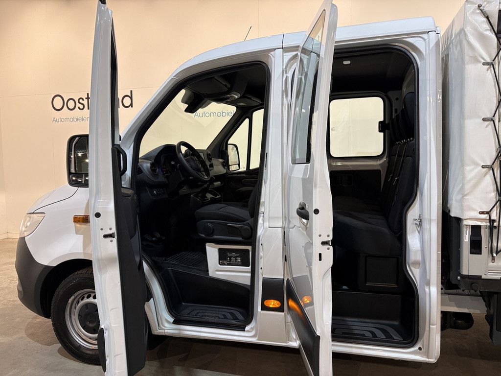 Mercedes-Benz Sprinter 317 CDI L2 DC Open Laadbak met Huif en schuifzeilen / Airco / Cruise / Mbux / Trekhaak