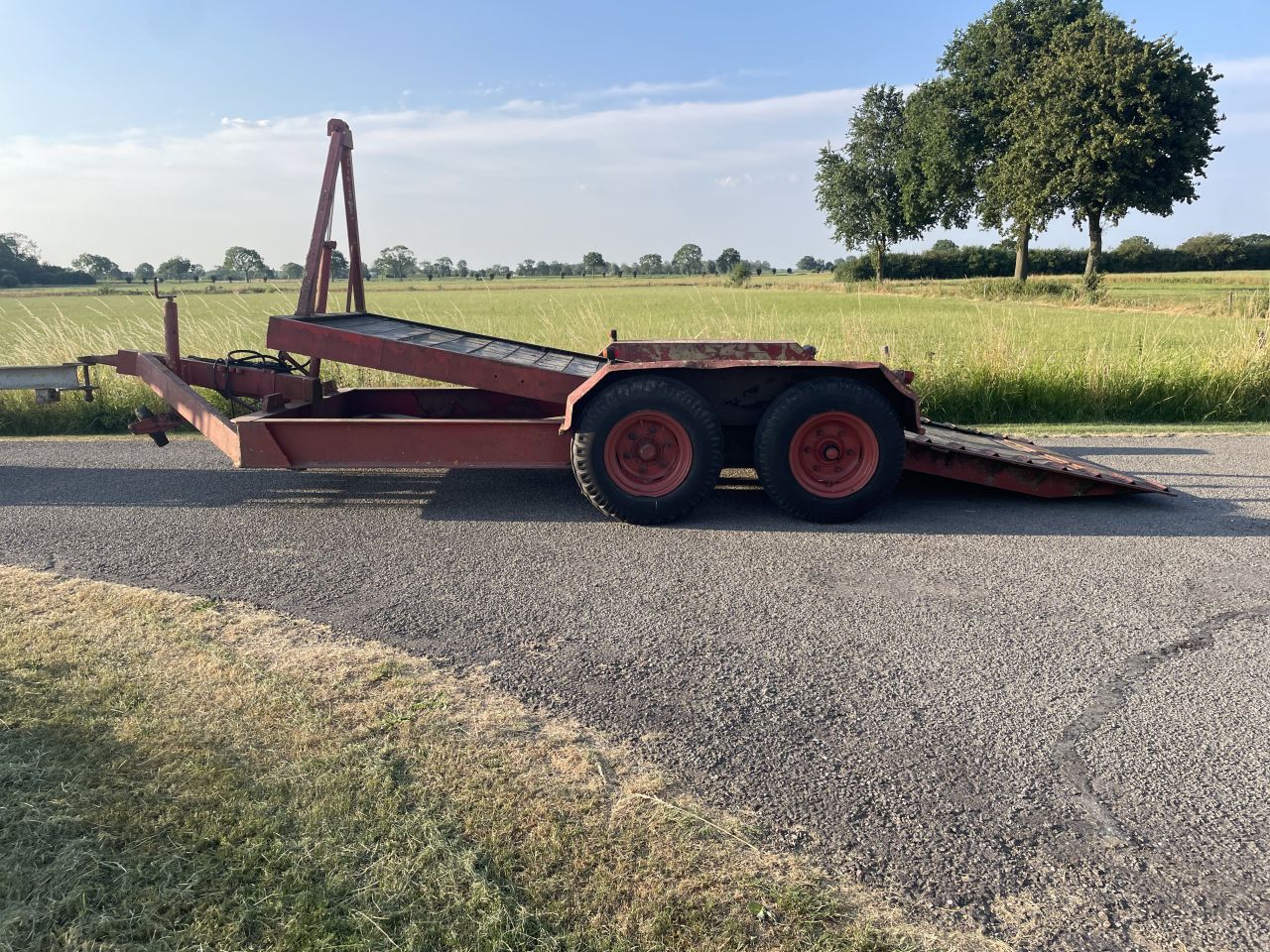 Minikraan / minishovel oprijwagen