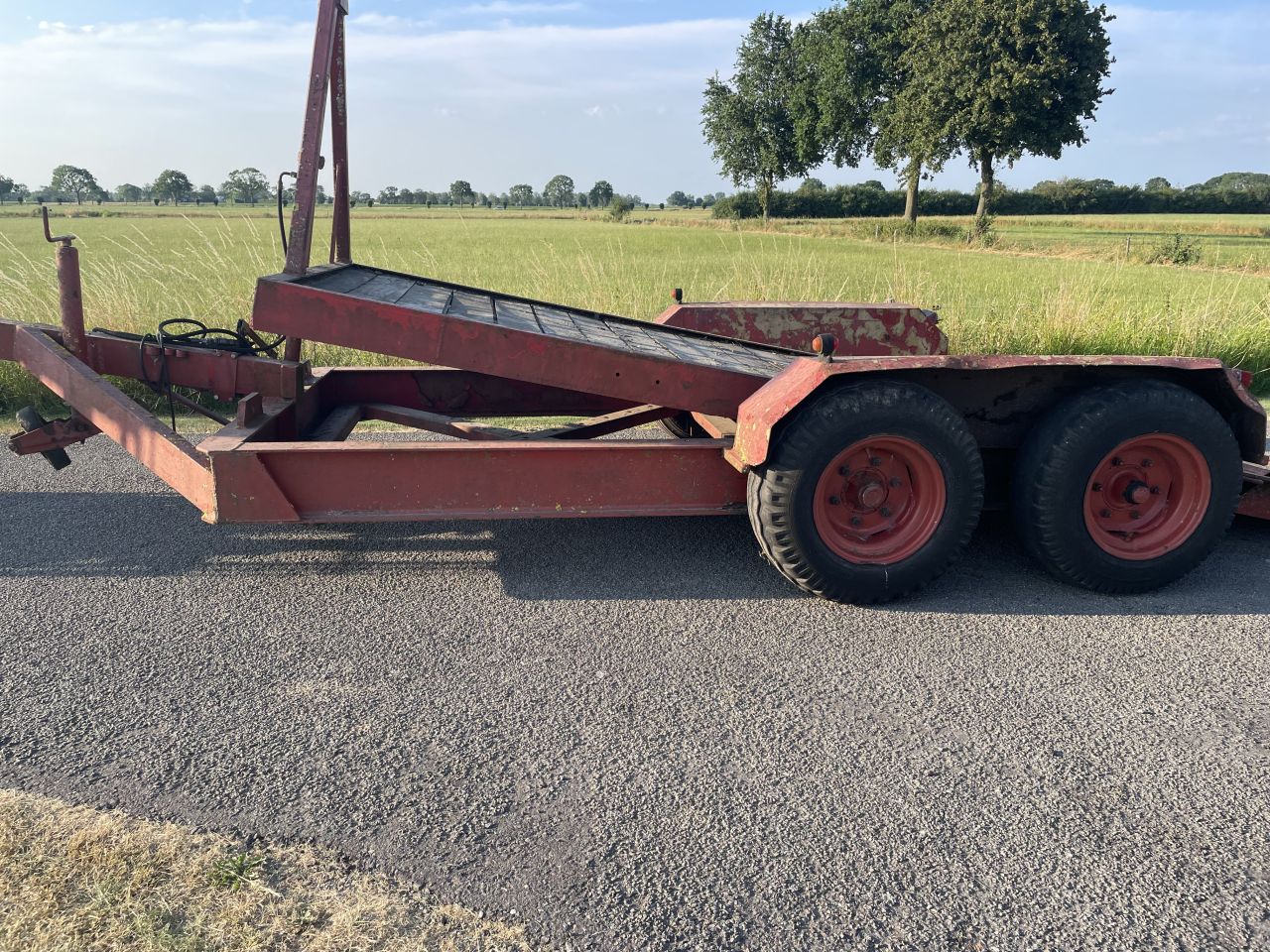Minikraan / minishovel oprijwagen