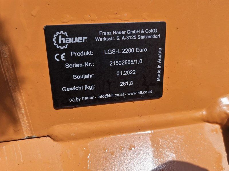 Hauer LGS-L2200 Euro Leichtgutschaufel