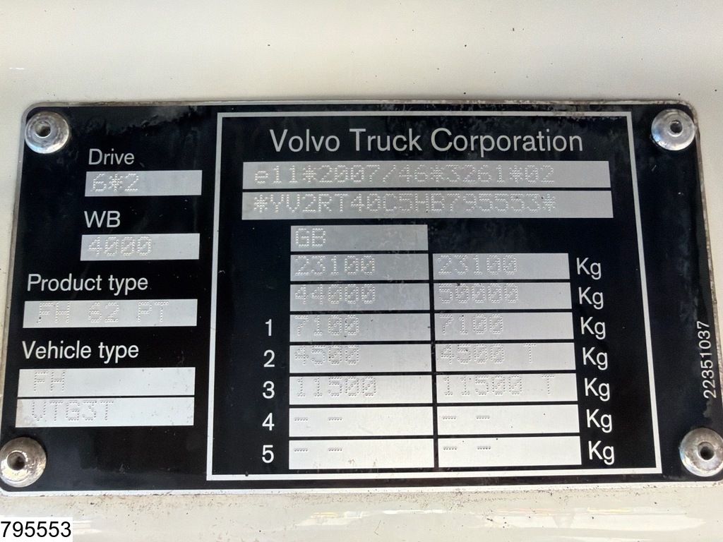 Volvo FH 500 6x2, EURO 6, PTO, RHD