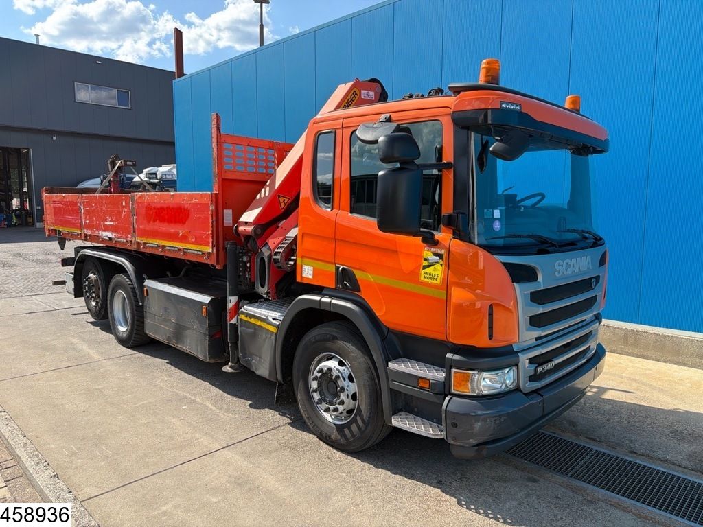 Scania P 340 6x2, Euro 6, CNG, PTO, Palfinger, Remote