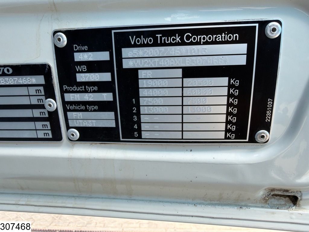 Volvo FMX 500 EURO 6d, PTO, Hydraulics