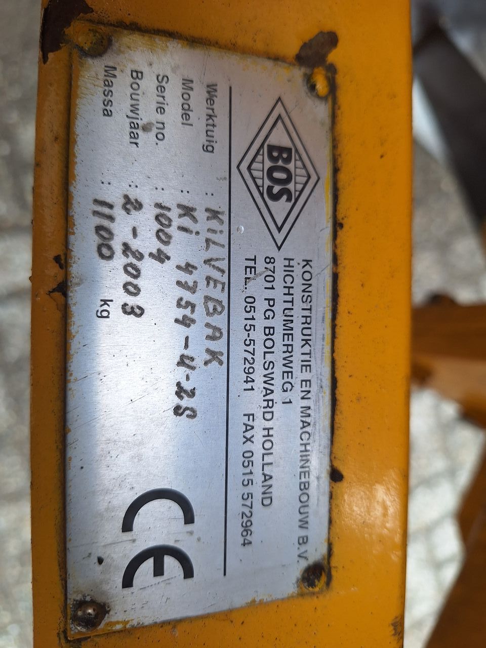 Bos KB 2650 met Kieboom Machine Control