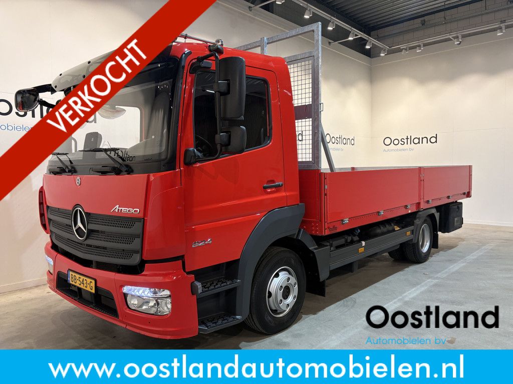 Mercedes-Benz Atego 824 BL Euro6 Open Laadbak / 6 cil. Automaat / Airco / Cruise Control / 3 Zitplaatsen / 12.890 KM !!