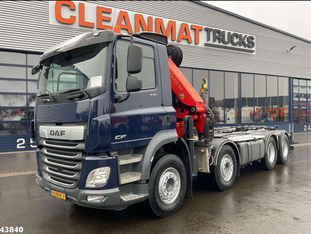 DAF FAD CF 530 8x4 Euro 6 Palfinger 33 Tonmeter laadkraan