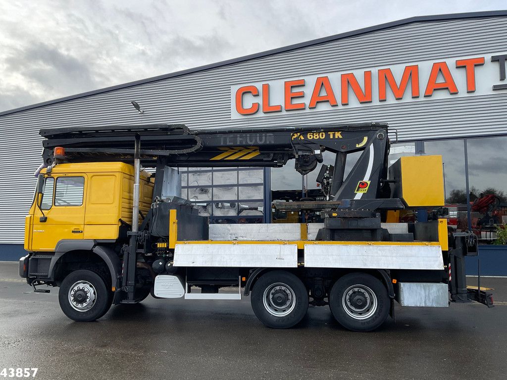 Man F2000 6x6 Full Steel Manual Palfinger 68 Tonmeter Dachdecker kran Just 54.133 km!