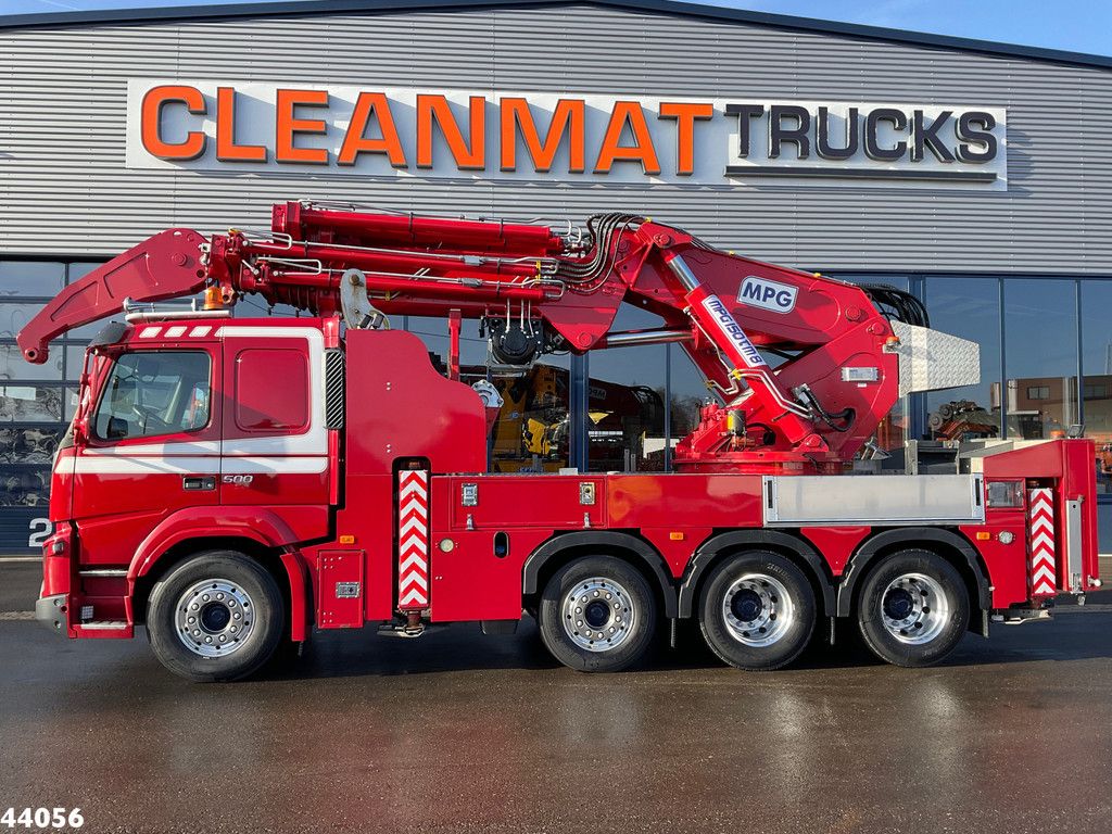 Volvo FMX 500 8x4 Euro 6 MPG 150 Tonmeter laadkraan Just 53.033 km!
