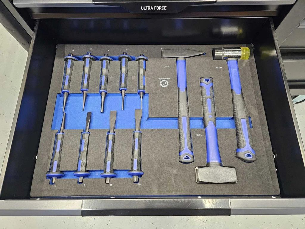 Ultra Force Equipment Gereedschapswagen 13 laden gevuld met 298 pcs