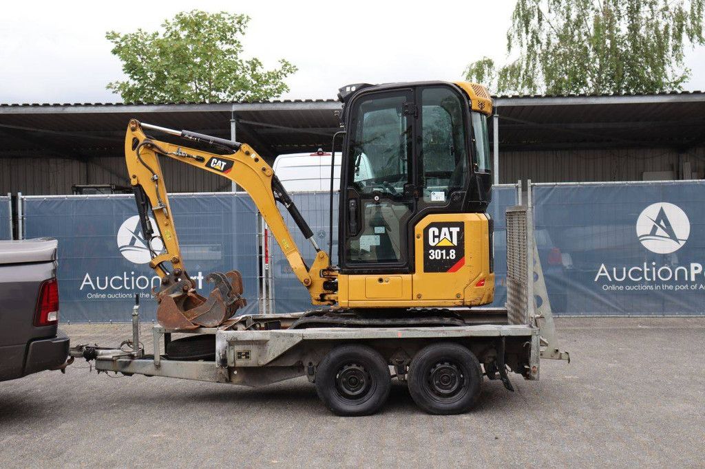 Caterpillar 301.8 Diesel Mini Excavator 15.7kW With Trailer