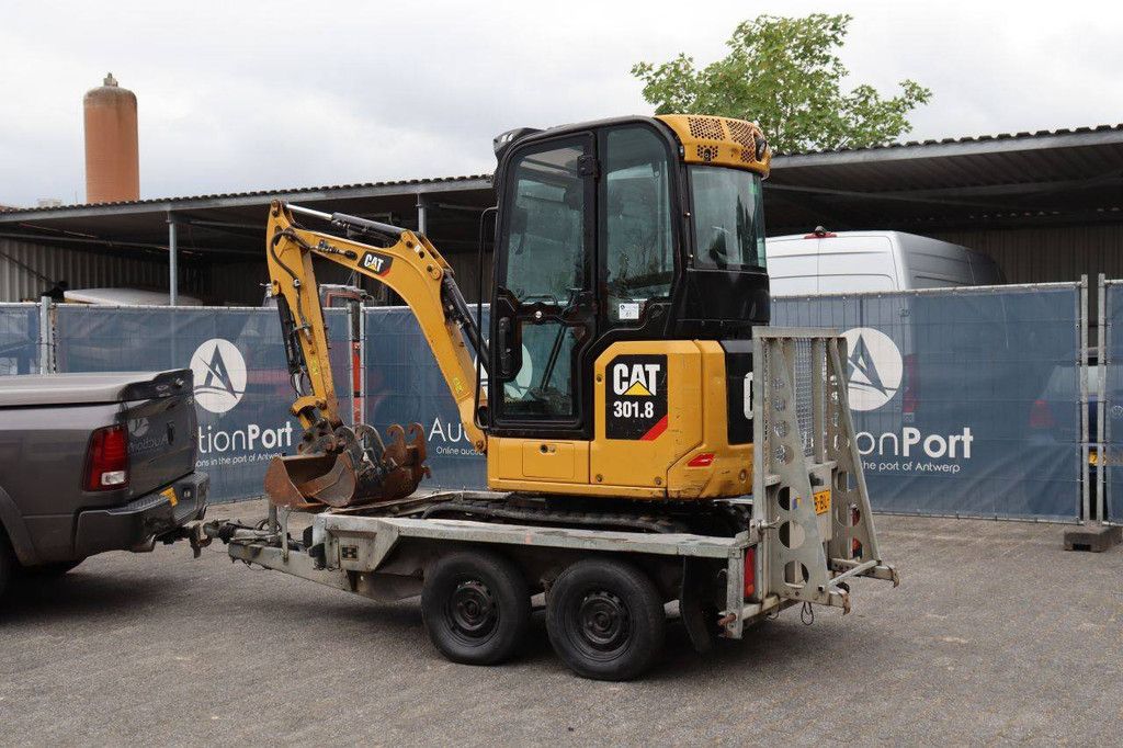 Caterpillar 301.8 Diesel Mini Excavator 15.7kW With Trailer