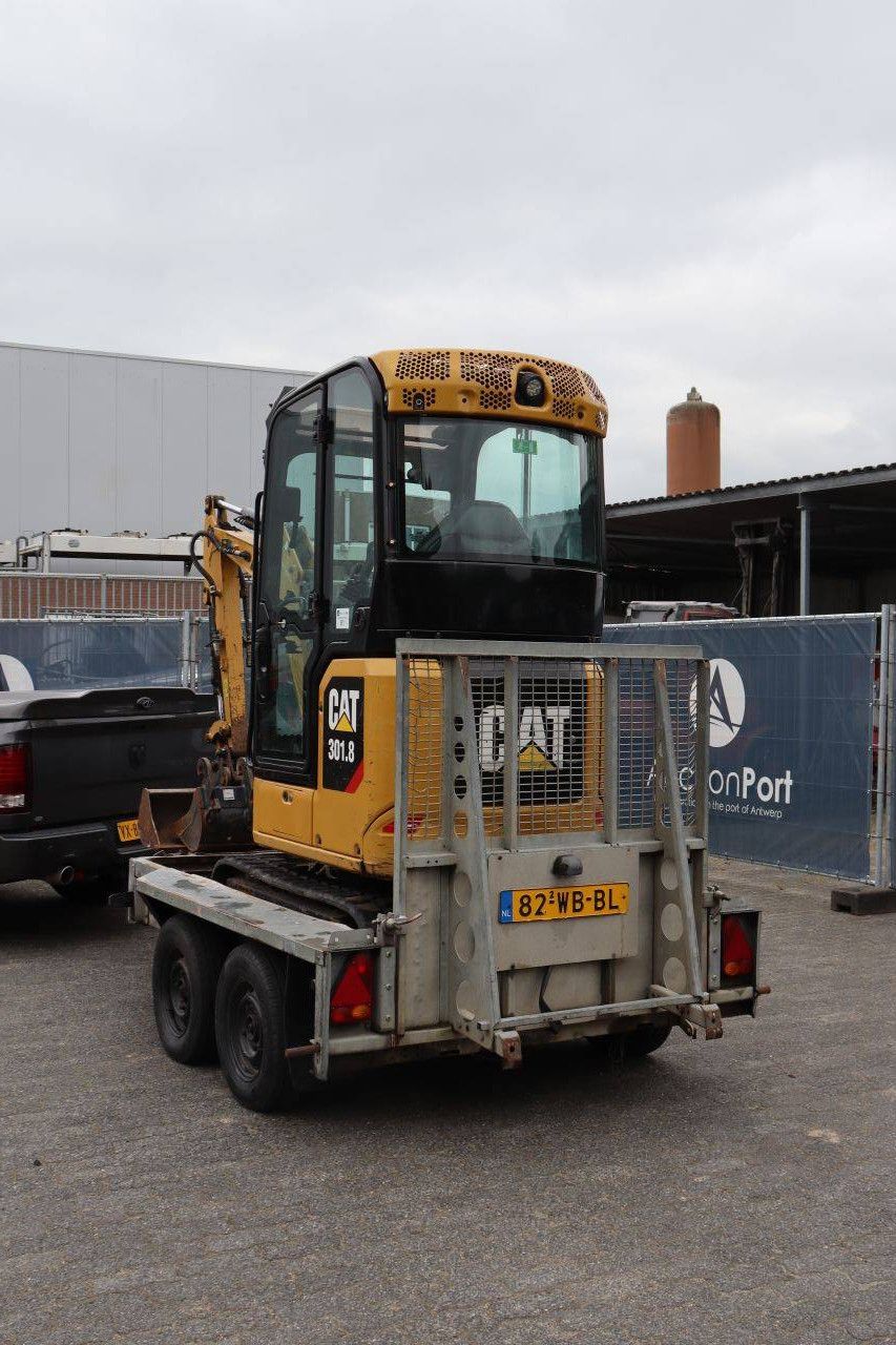 Caterpillar 301.8 Diesel Mini Excavator 15.7kW With Trailer