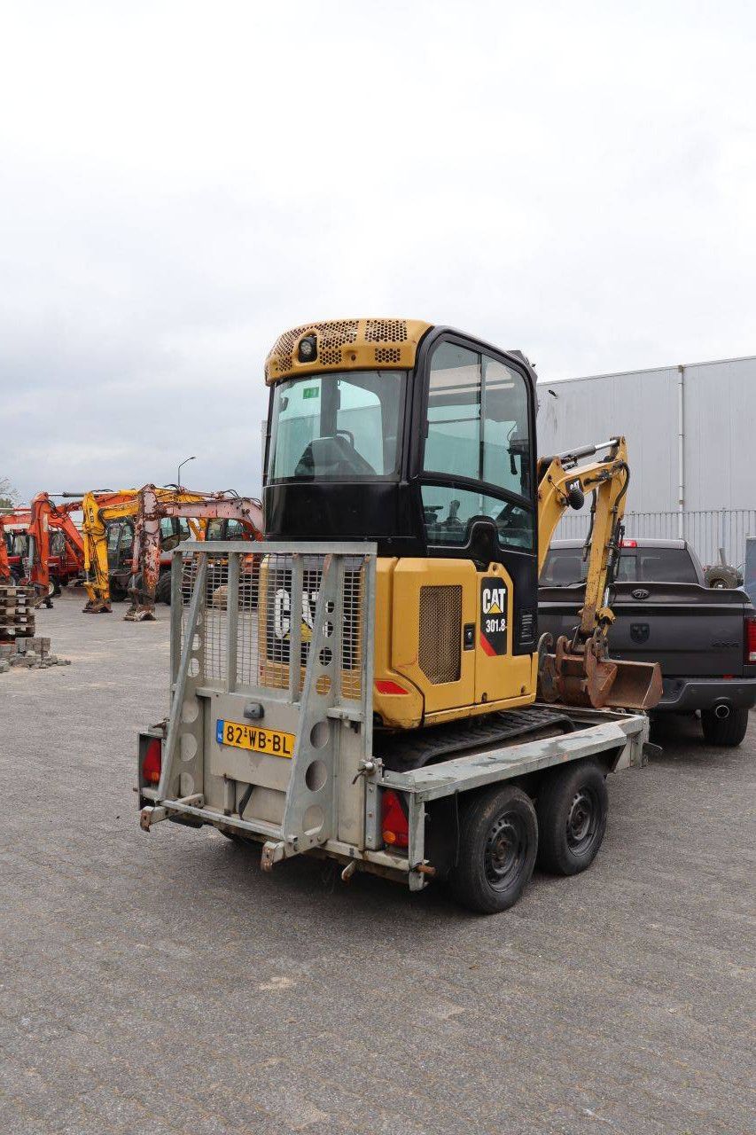Caterpillar 301.8 Diesel Mini Excavator 15.7kW With Trailer