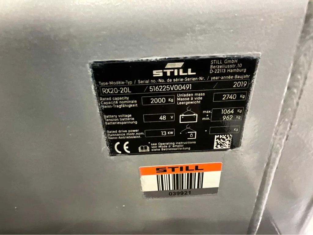 Still RX20-20 - 5,6M - Triplex - Freelift - Sideshift