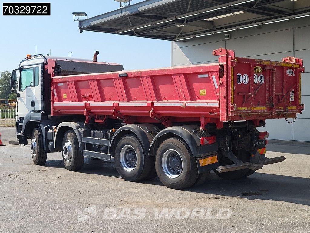 MAN TGS 35.440 8X4 13m3 Meiller 2-way tipper Steel suspension Big-Axle Euro 6