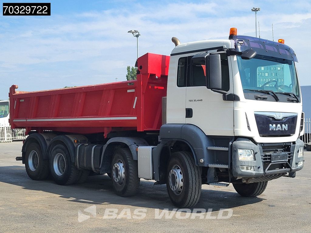 MAN TGS 35.440 8X4 13m3 Meiller 2-way tipper Steel suspension Big-Axle Euro 6