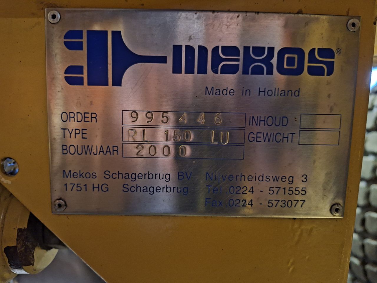 Mekos RL 150 LU met Spectra Machine Control