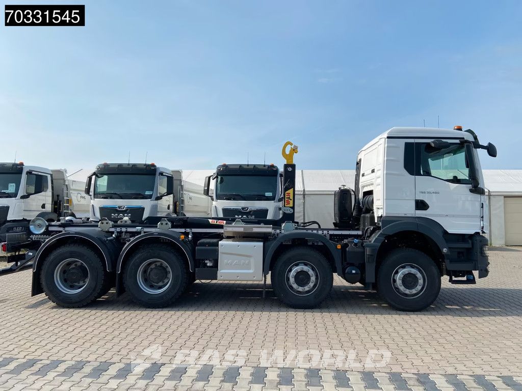 MAN TGS TGS 35.480 8X4 NEW! HYVA containersystem Steel suspension Big-Axle Euro 6