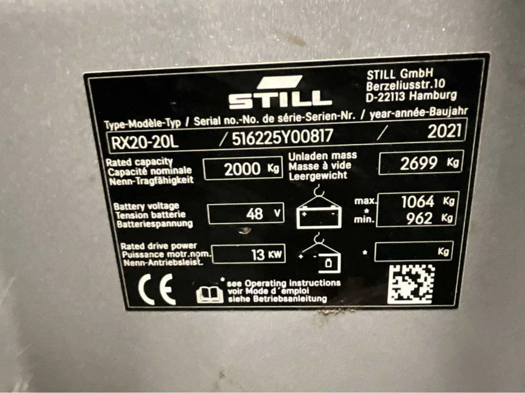 Still RX20-20 - 4,5M - Triplex - Freelift - Shideshift