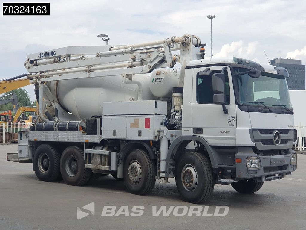 Mercedes Actros 3241 8X4 PUMI Schwing Stetter FBP 21-100 Pump + AM 7 FHC-L Mixer Euro 5