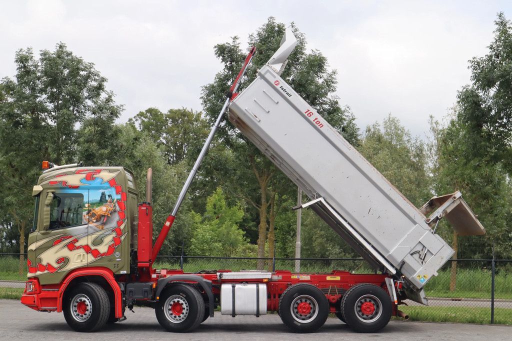 Scania R520 V8 XT 8X4 FULL STEEL RETARDER BIG AXLES