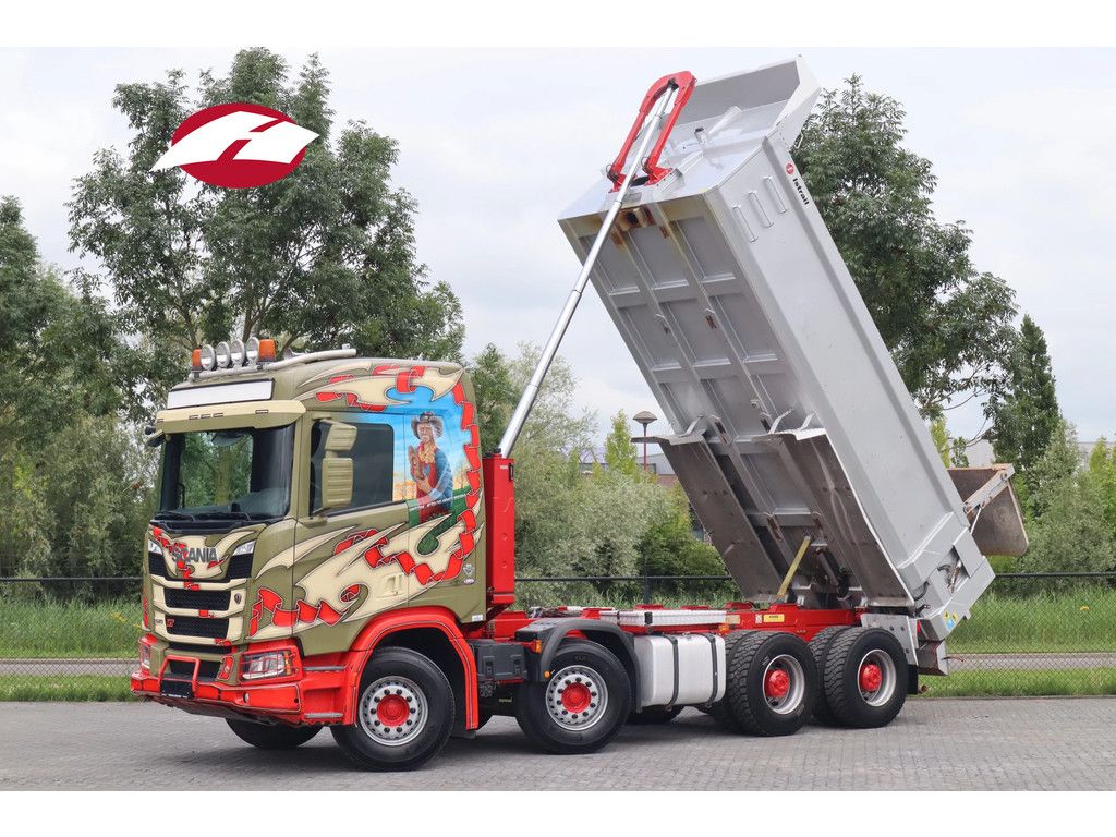 Scania R520 V8 XT 8X4 FULL STEEL RETARDER BIG AXLES