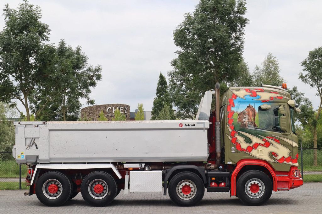 Scania R520 V8 XT 8X4 FULL STEEL RETARDER BIG AXLES