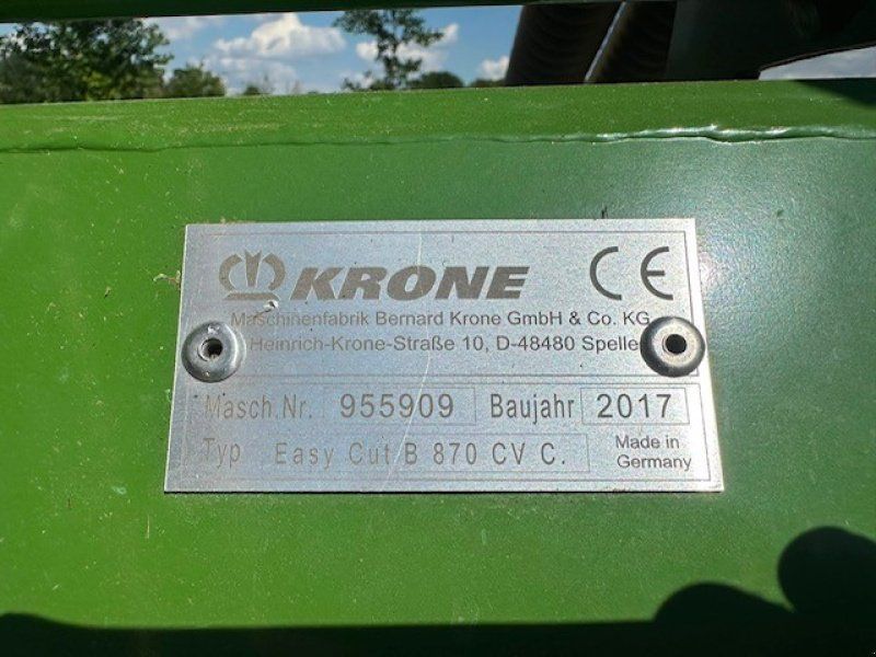 Krone Easy Cut B 870 CV