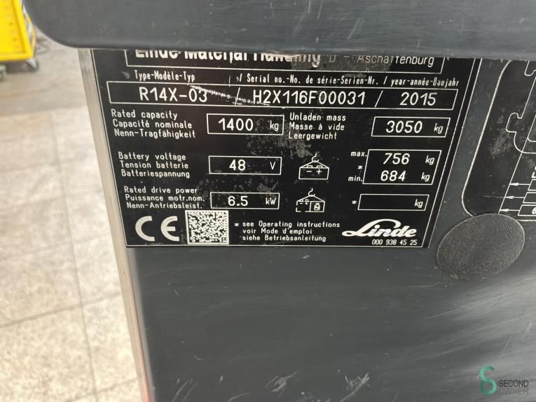 Reachtrucks Electric Linde R14X-03 2015