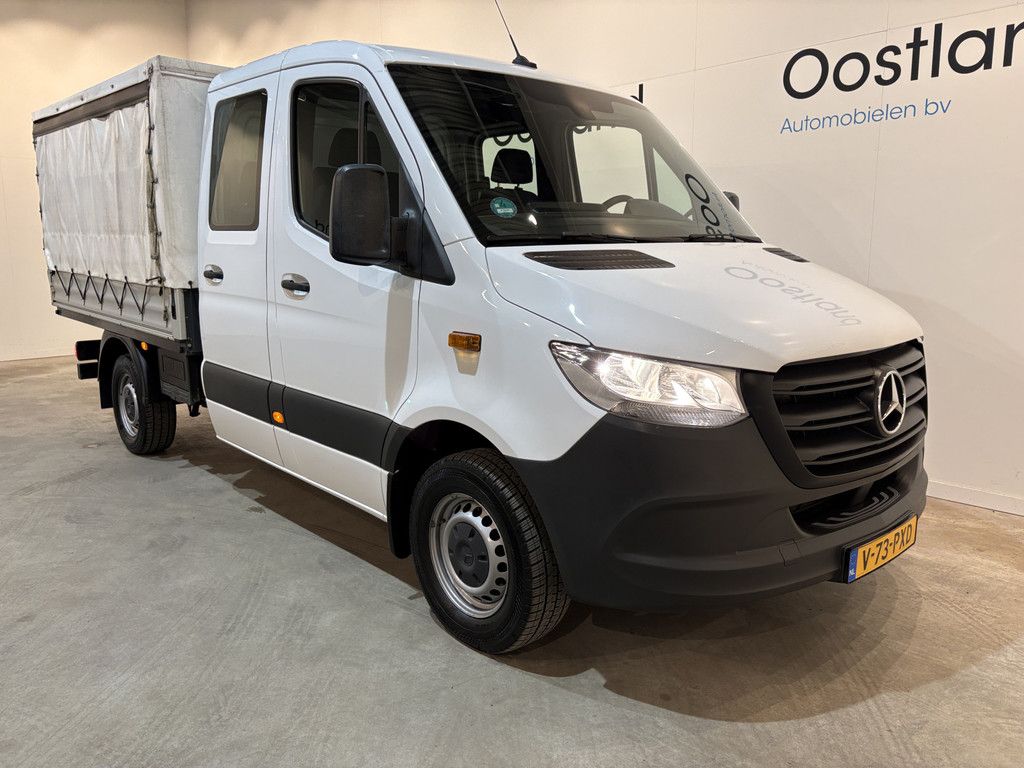 Mercedes-Benz Sprinter 317 1.9 CDI L2 RWD DC Open Laadbak met Huif en schuifzeilen / Airco / Cruise / Mbux / Trekhaak