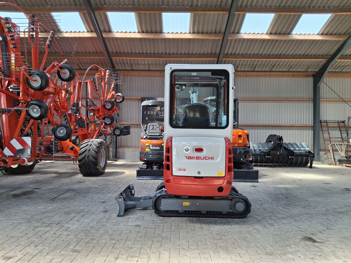 Takeuchi TB216, minigraver, minikraan, BJ2026, Nieuw!