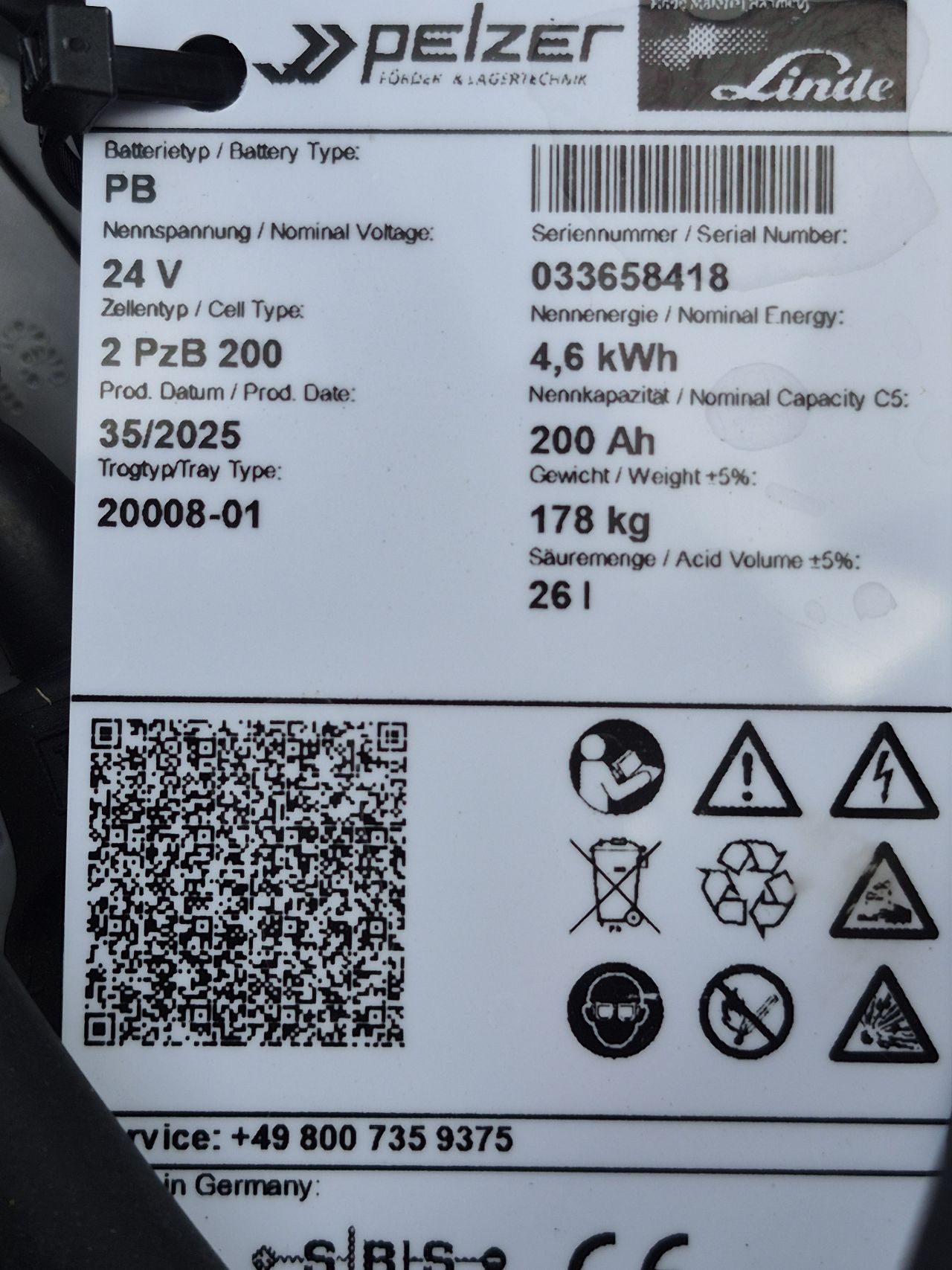 Linde L12 duplo 3.010 mm 2346 uur bj 2015 accu bj 35/2025