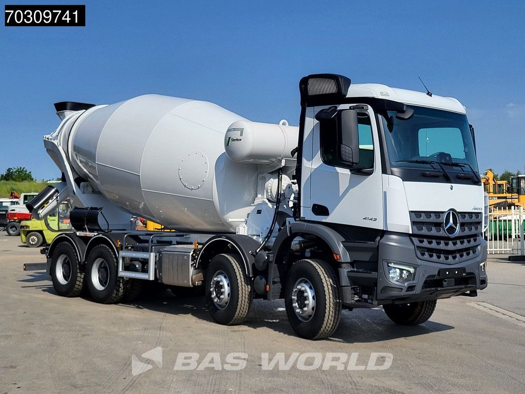 Mercedes Arocs 4142 8X4 NEW! 12m3 Stetter Mixer Steelsuspension Automatic Big-Axle Euro 6