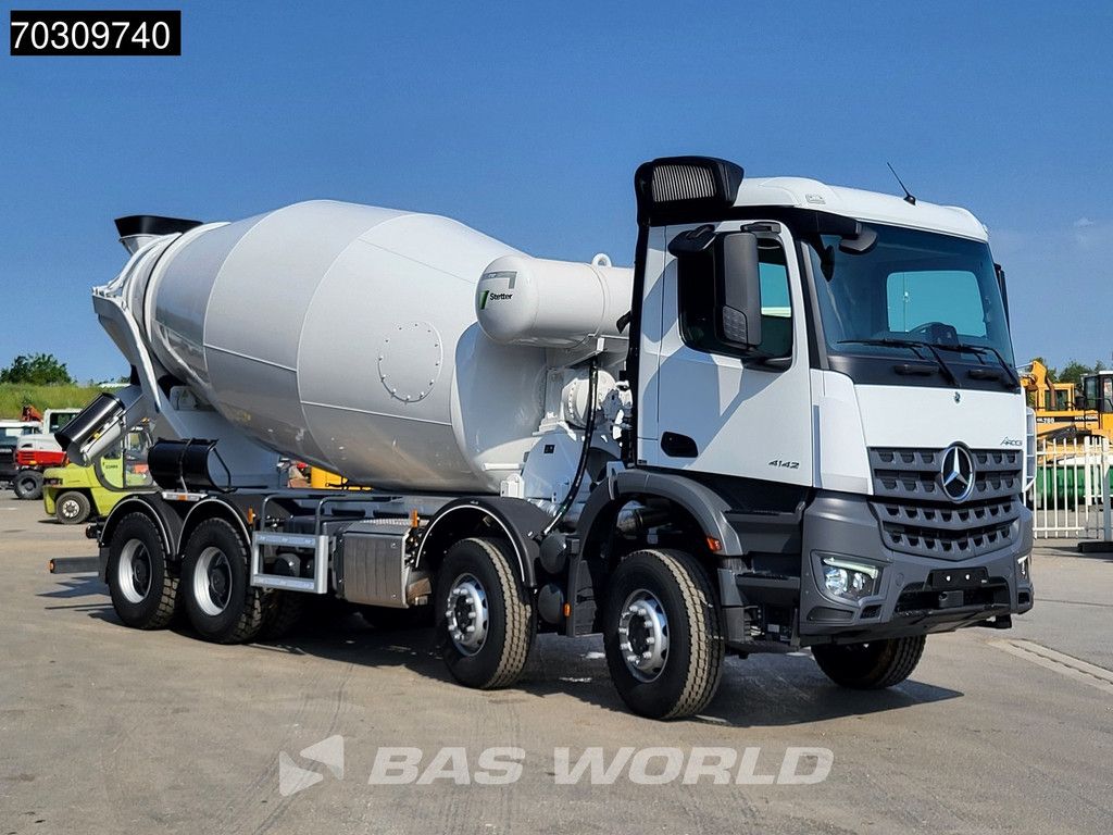 Mercedes Arocs 4142 8X4 NEW! 12m3 Stetter Mixer Steelsuspension Big-Axle Euro 6