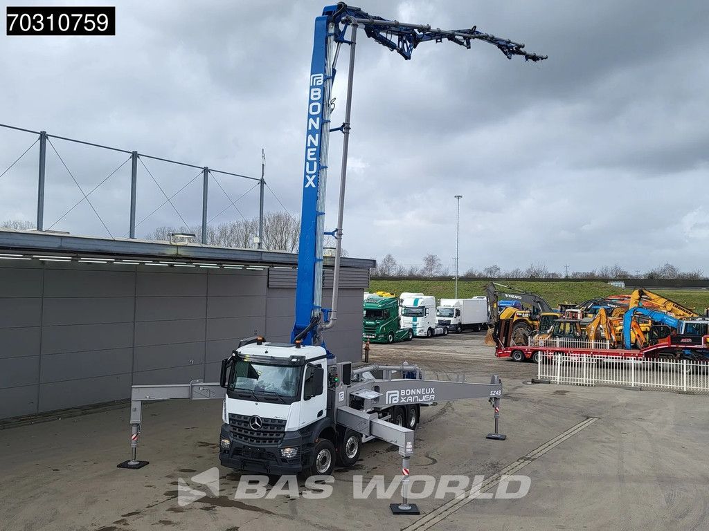 Mercedes Arocs Arocs 4151 8X4 NEW! 43mtrs Bonneux 5Z43 concrete pump Steel suspension Big-Axle Euro 6