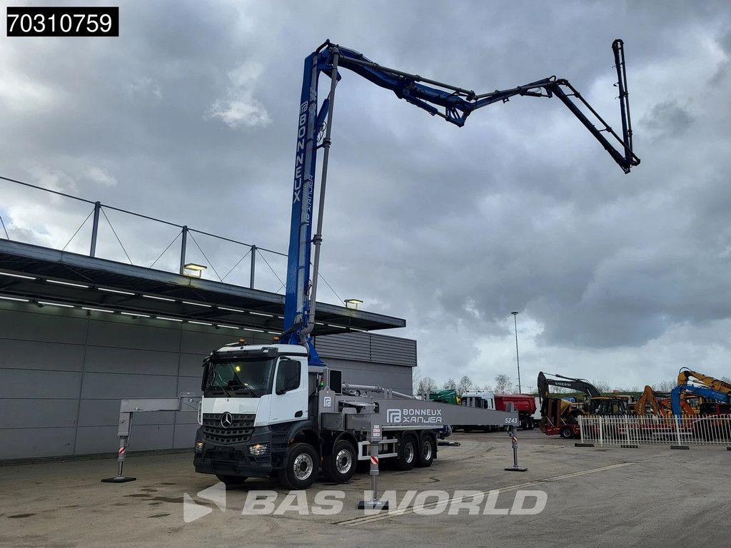 Mercedes Arocs Arocs 4151 8X4 NEW! 43mtrs Bonneux 5Z43 concrete pump Steel suspension Big-Axle Euro 6