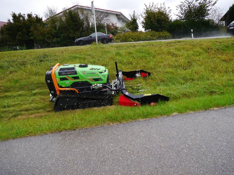 MDB LV400 PRO X Mähraupe Funkraupe inkl. Dpelmesser-Mähwerk-
