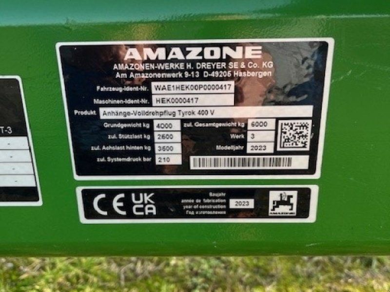 Amazone Tyrok 400 V 6+0 100