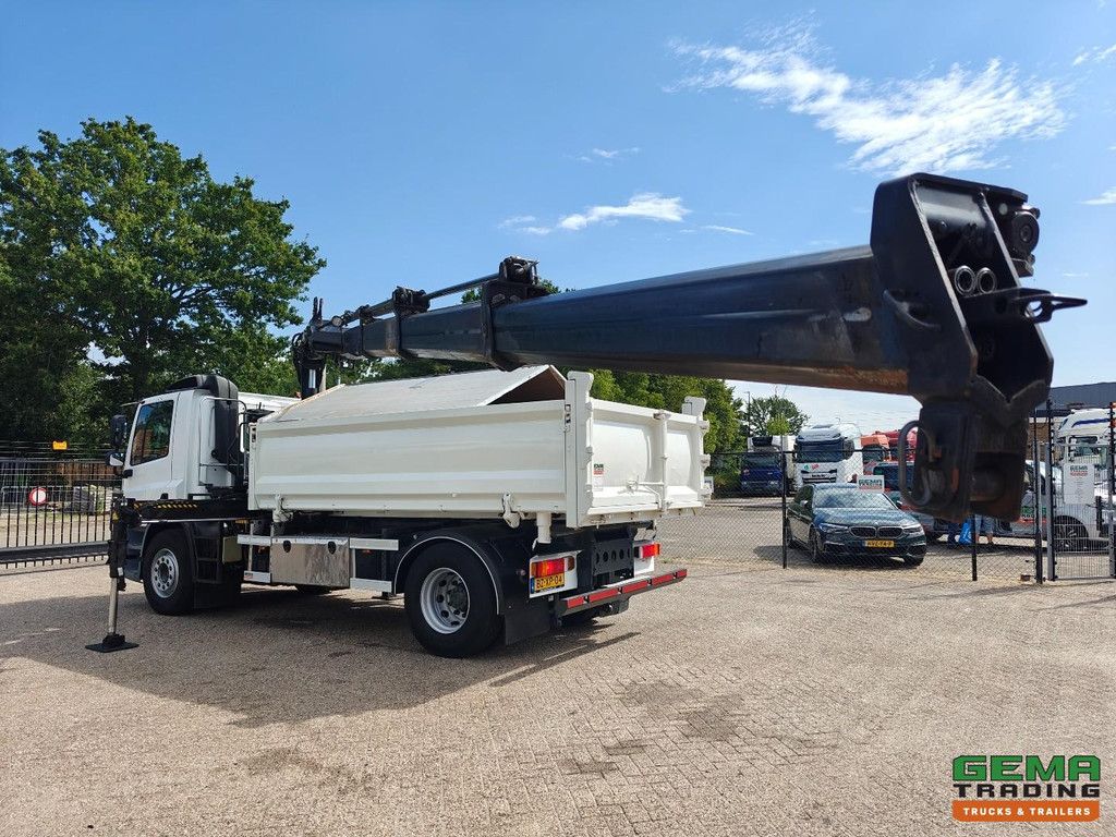 DAF FA CF75.250 4x2 Tageskabine Euro 5 - 3-seitiger VossenBelt-Kipper + Recyclingventile + Hiab 111BS-3 Funkfernbedienung - 203.000 km - Generalüberholter TOP-Zustand