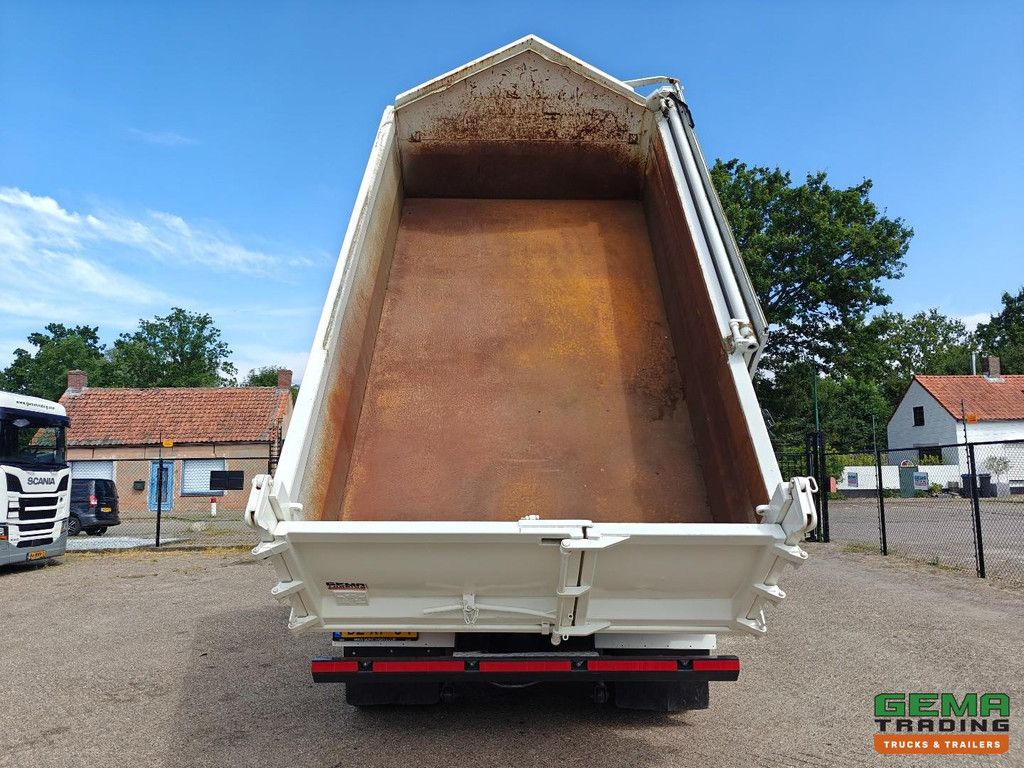 DAF FA CF75.250 4x2 Tageskabine Euro 5 - 3-seitiger VossenBelt-Kipper + Recyclingventile + Hiab 111BS-3 Funkfernbedienung - 203.000 km - Generalüberholter TOP-Zustand