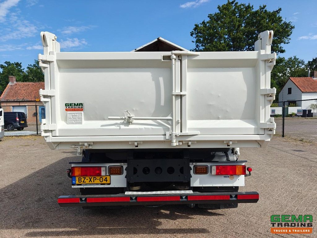 DAF FA CF75.250 4x2 Tageskabine Euro 5 - 3-seitiger VossenBelt-Kipper + Recyclingventile + Hiab 111BS-3 Funkfernbedienung - 203.000 km - Generalüberholter TOP-Zustand