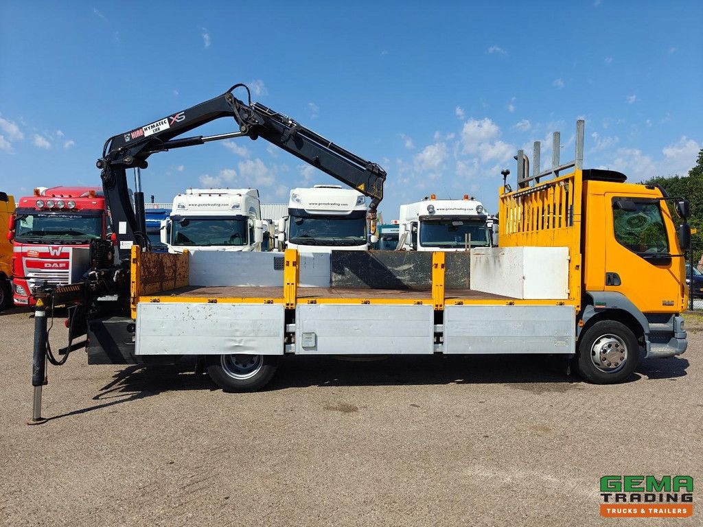 DAF FA LF55.220 4x2 Tageskabine Euro 5 15 t – Offene Ladefläche mit Bordwänden 4,76 m + Hiab 088 E-2 Fernbedienung – Vollstahl – Schaltgetriebe
