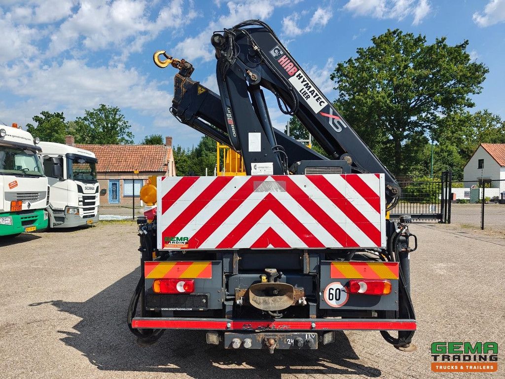 DAF FA LF55.220 4x2 Tageskabine Euro 5 15 t – Offene Ladefläche mit Bordwänden 4,76 m + Hiab 088 E-2 Fernbedienung – Vollstahl – Schaltgetriebe
